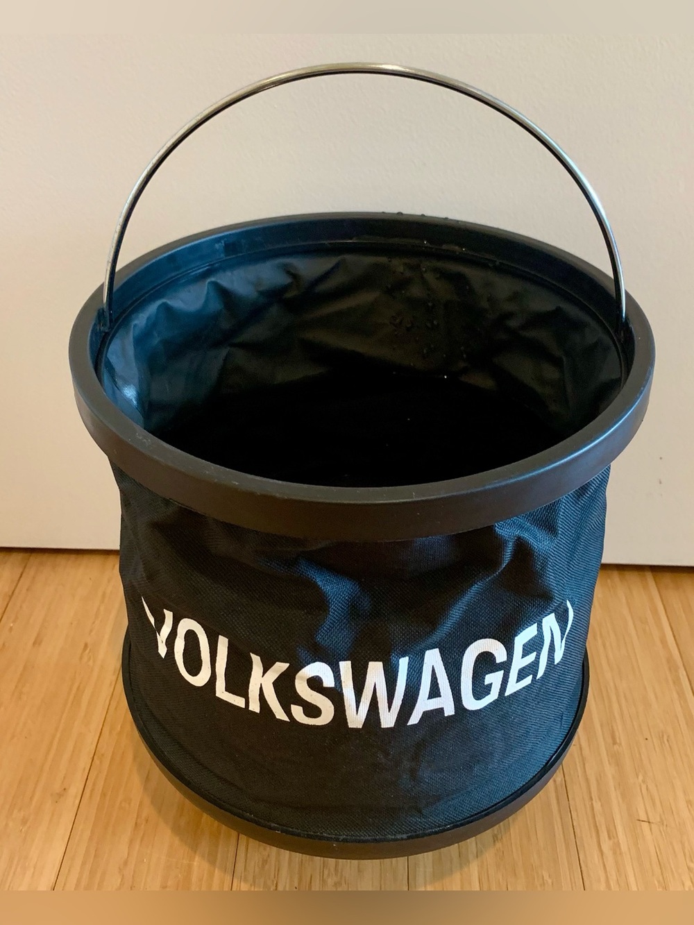 Volkswagen VW Collapsible Car Wash Bucket with Storage Bag